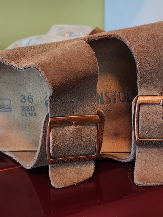 Birkenstock Shoes - Birkenstock Arizona Sandals Size 36 / 6 - 6.5 / taupe / GUC